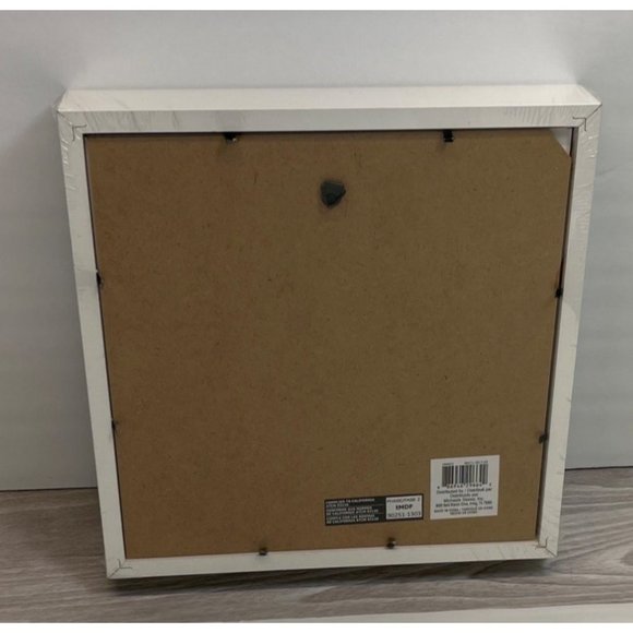 White Shadowbox Michaels Studio Decor 9 Inch Square Matted 3.5" x 3.5" - Picture 4 of 6